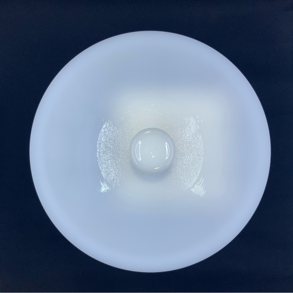 Vtg Milk Glass Federal Covered Bowl 1.5 Quart Connoisseur Sunflower with Lid - Picture 3 of 5